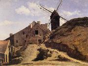 Corot Camille The Moulin of the Calette in Montmartre Spain oil painting artist